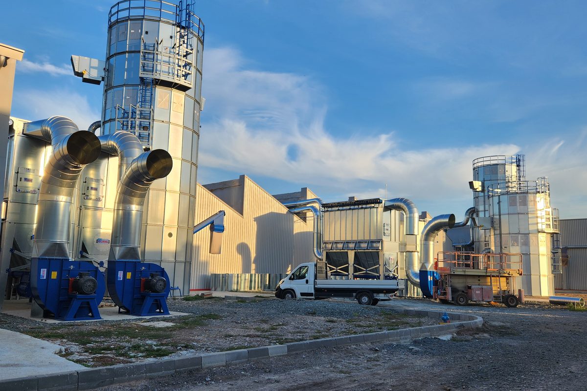 3 filter systems and 3 silos, Videnov Furniture 2025, Yambol